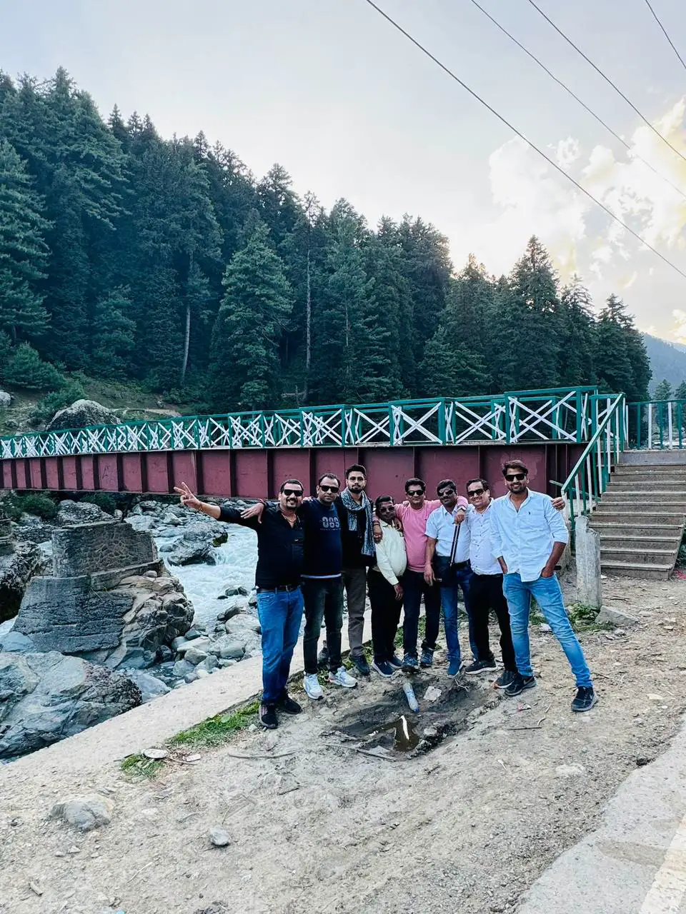 A Sarswati Tours & Travels group on tour